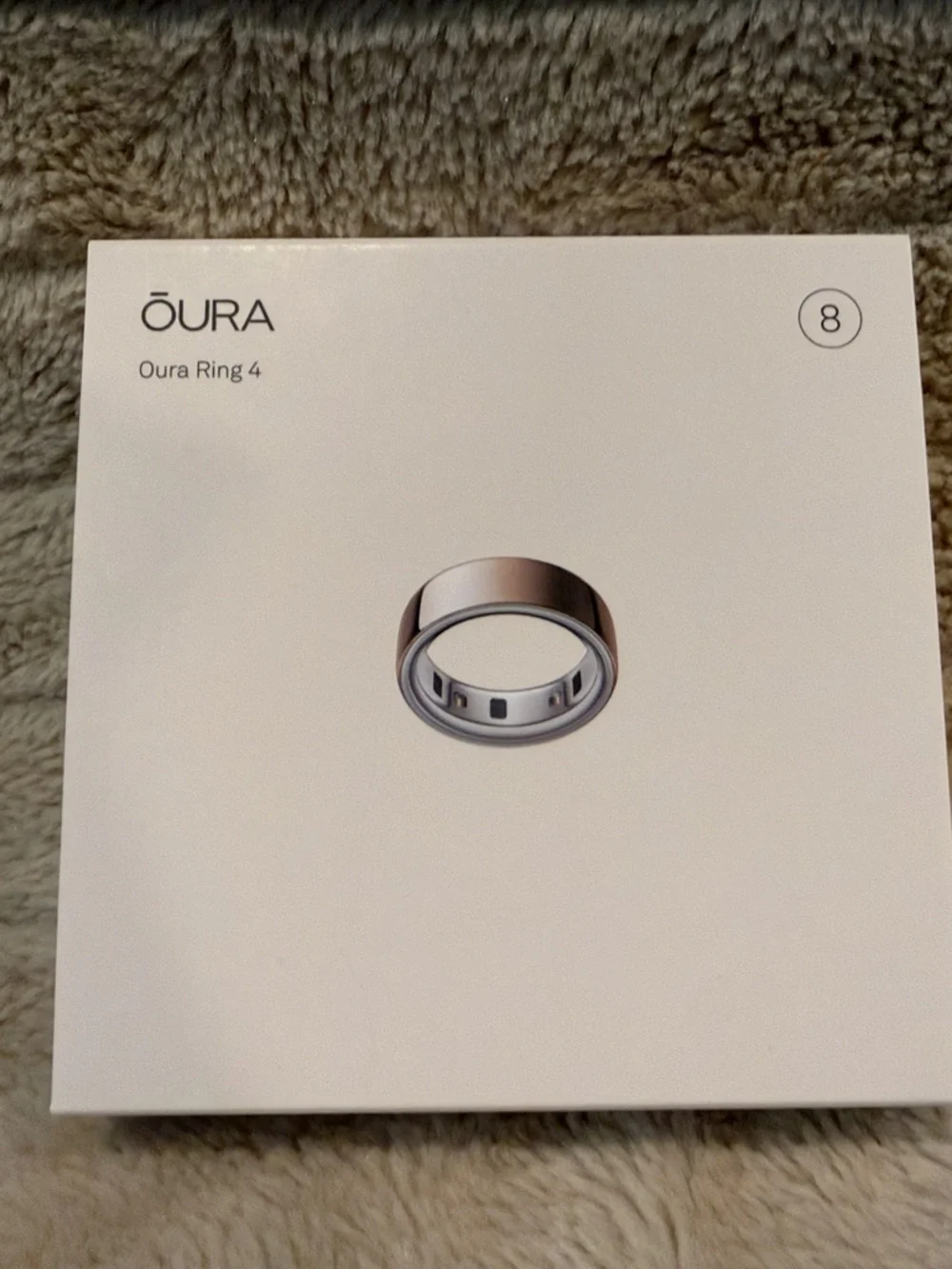 Oura Ring 4 Smart Ring – Rose Gold size 8